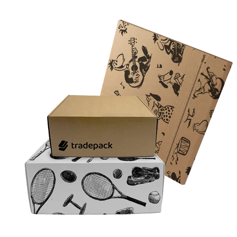 Bespoke printed corrugated packaging manufactured for high-volume trade supply
