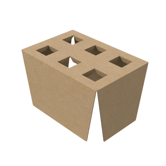 Die-cut corrugated inserts for product retention during storage and shipping