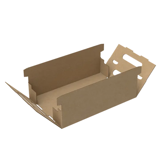 FEFCO die-cut corrugated trays manufactured in bulk for wholesale packaging supply