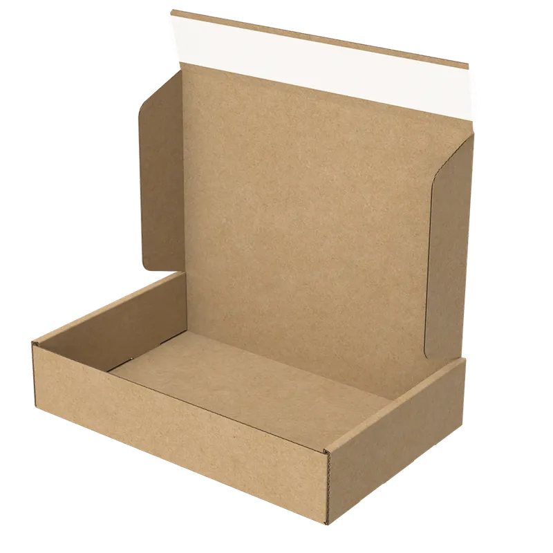 Custom manufactured peel and seal corrugated packaging for wholesale and B2B supply